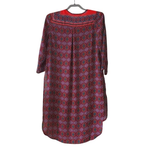 Anthropologie Figueroa & Flower Boho Flowy Crepe Mandala Tapestry Dress M - Picture 2 of 7